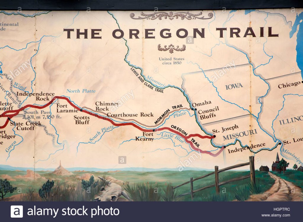 Printable Map Of The Oregon Trail Printable Maps