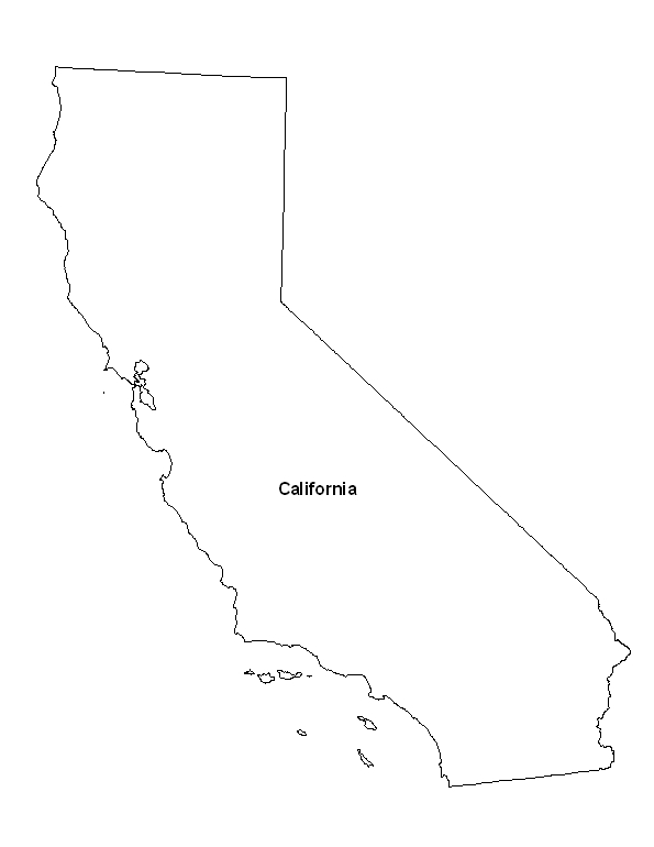 Printable Map Of The State Of California 