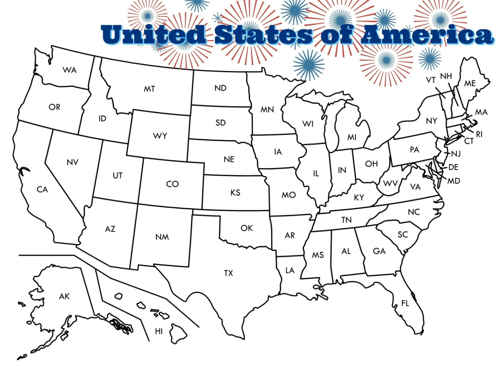 Printable Map Of The United States To Color Printable US 