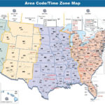 Printable Map Of Us Time Zones And Area Codes Printable