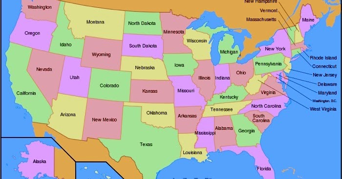 Printable Map Of USA Free Printable Maps