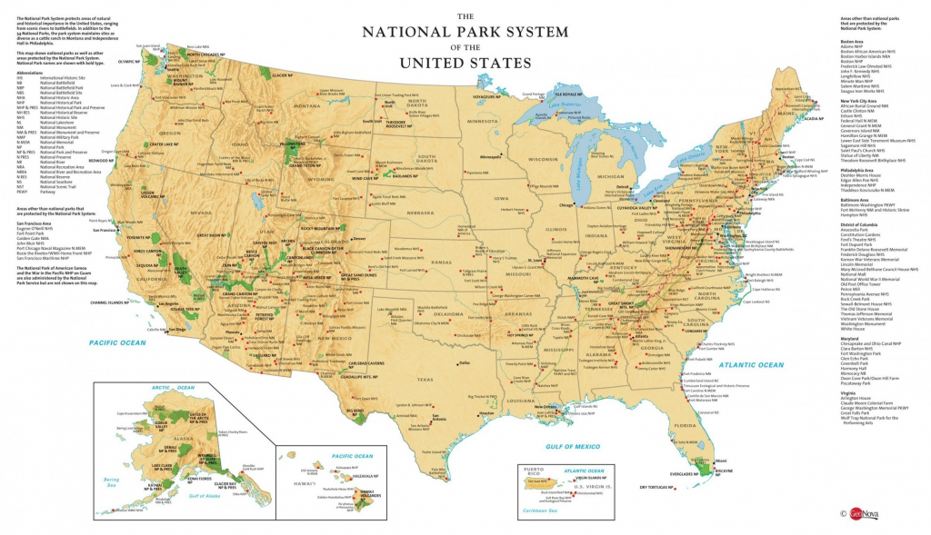 Printable Map Of Usa National Parks Printable US Maps