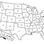 Printable Map Of Usa With State Abbreviations Free