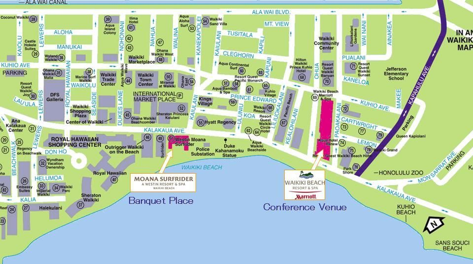 Printable Map Of Waikiki Hotels Printable Map Of Waikiki Hotels