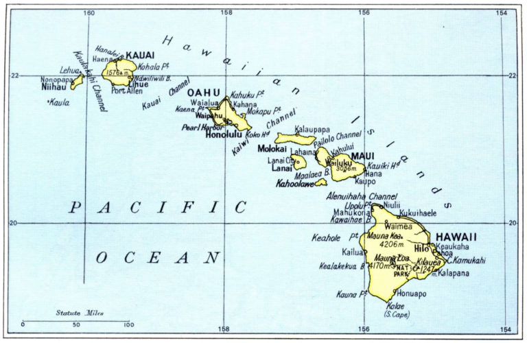 Printable Maps Of Hawaii Islands Free Map Of Hawaiian