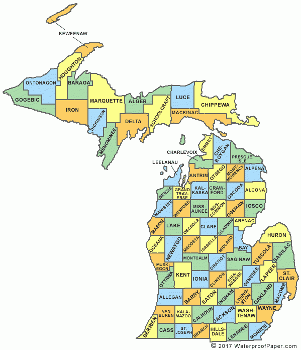 Printable Michigan Maps State Outline County Cities Printable Michigan Maps State Outline County Cities