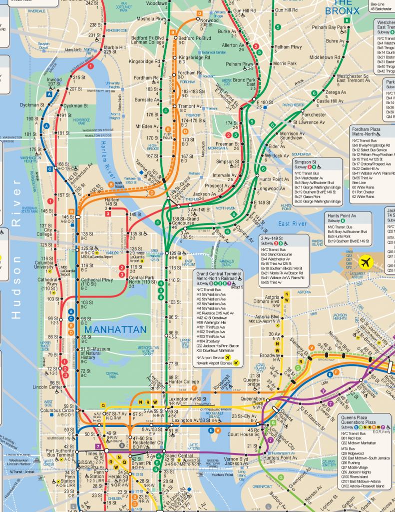 Printable New York Subway Map Printable Maps