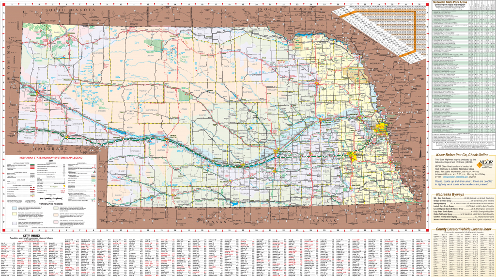 Printable Road Map Of Nebraska Printable Maps