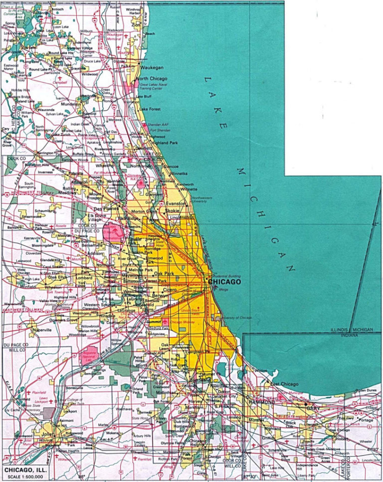 Printable Street Map Of Downtown Chicago Printable Maps