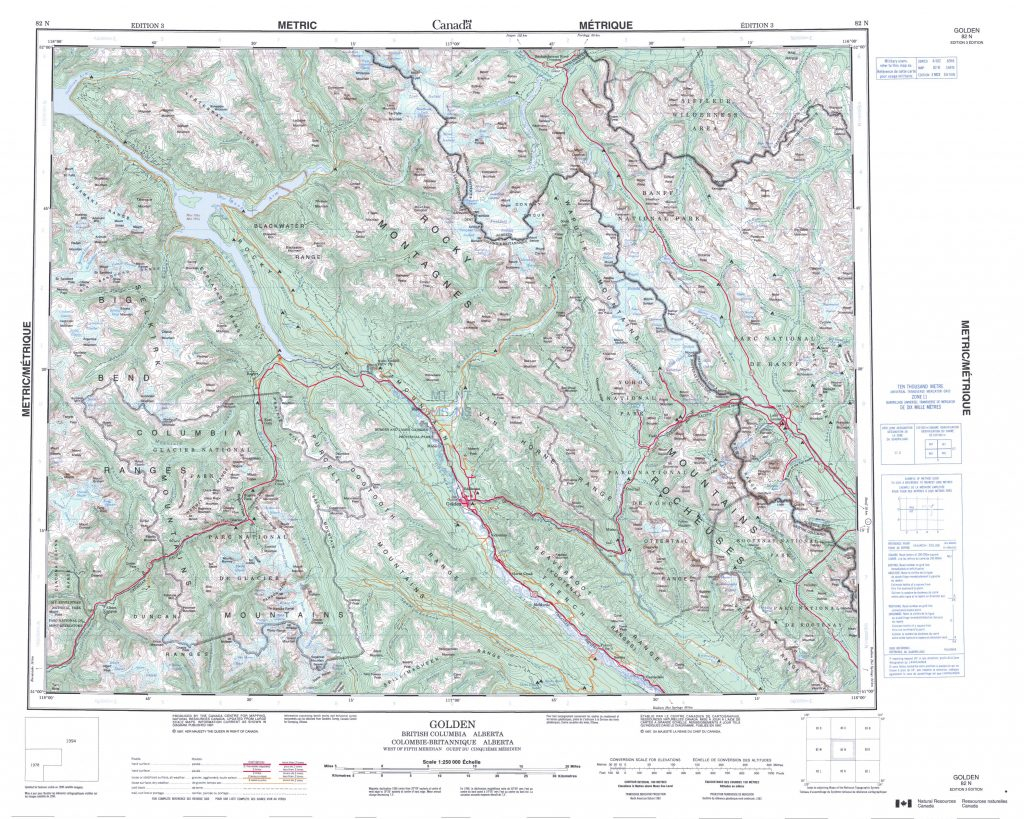 Printable Topographic Map Of Golden 082N Ab Printable 