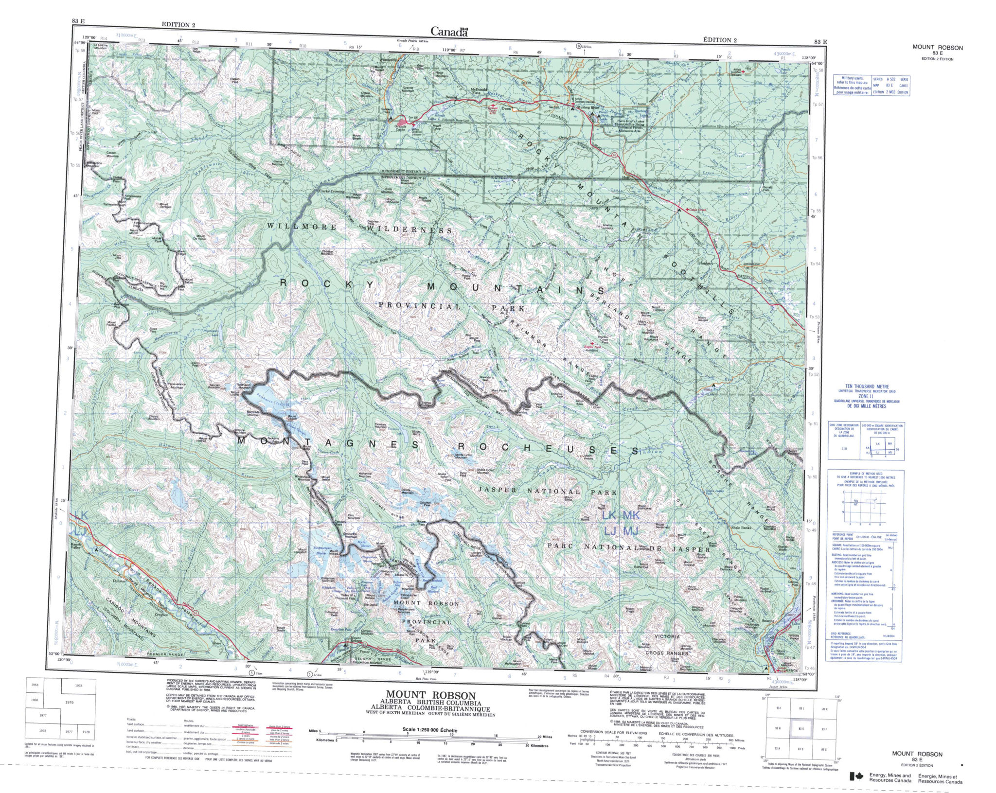 Printable Topographic Map Of Mount Robson 083E AB Printable Map Of printable-topographic-map-of-mount-robson-083e-ab-printable-map-of