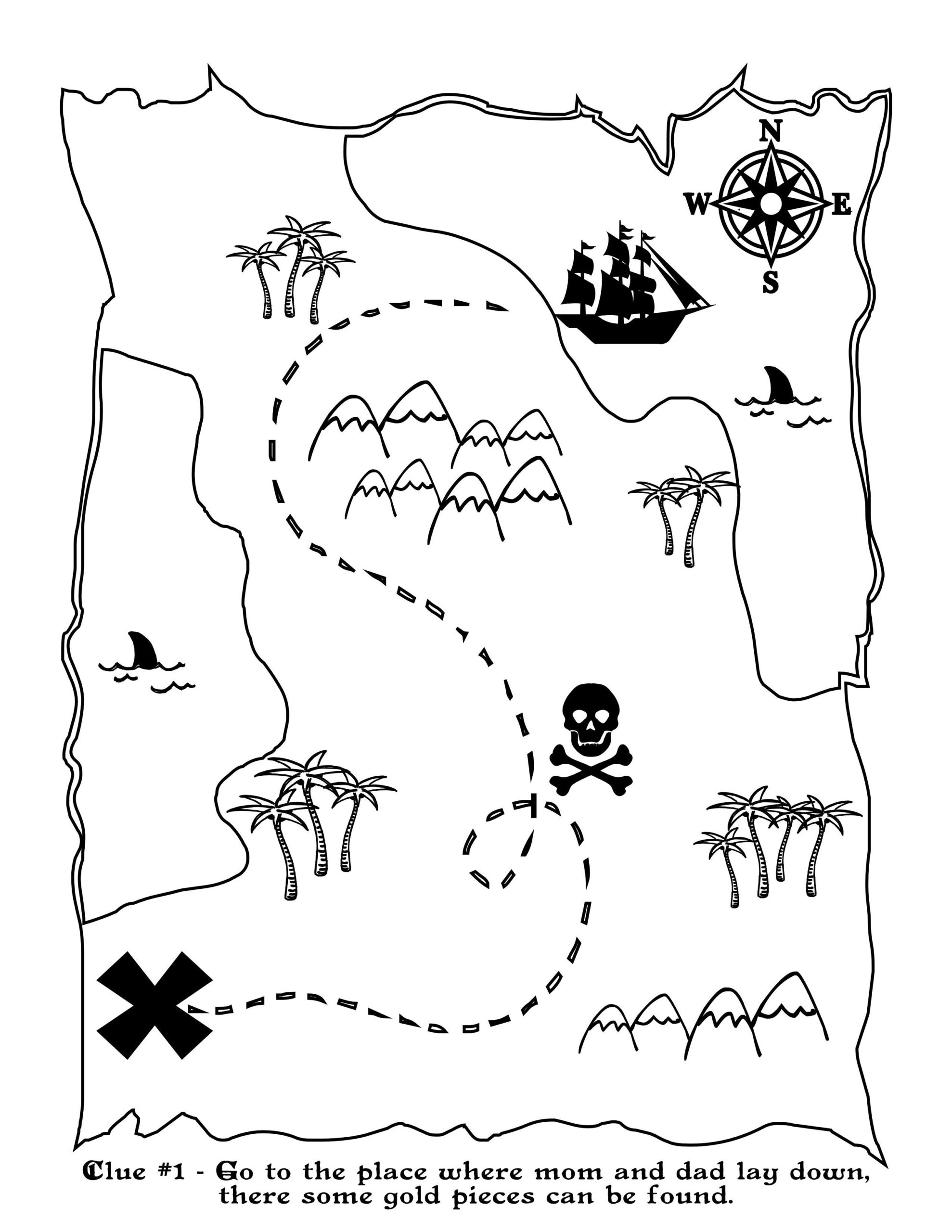 Printable Treasure Map Kids Activity Let s DIY It All 