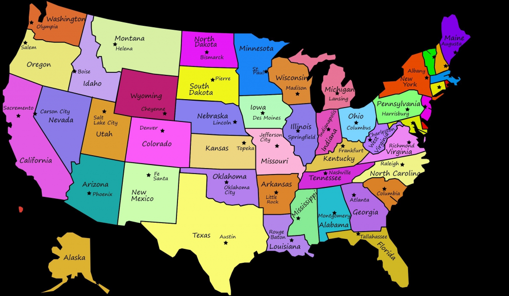 Printable Us Map With States And Capitals Labeled Printable Us Map With States And Capitals Labeled
