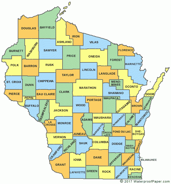 Printable Wisconsin Maps State Outline County Cities Printable Wisconsin Maps State Outline County Cities