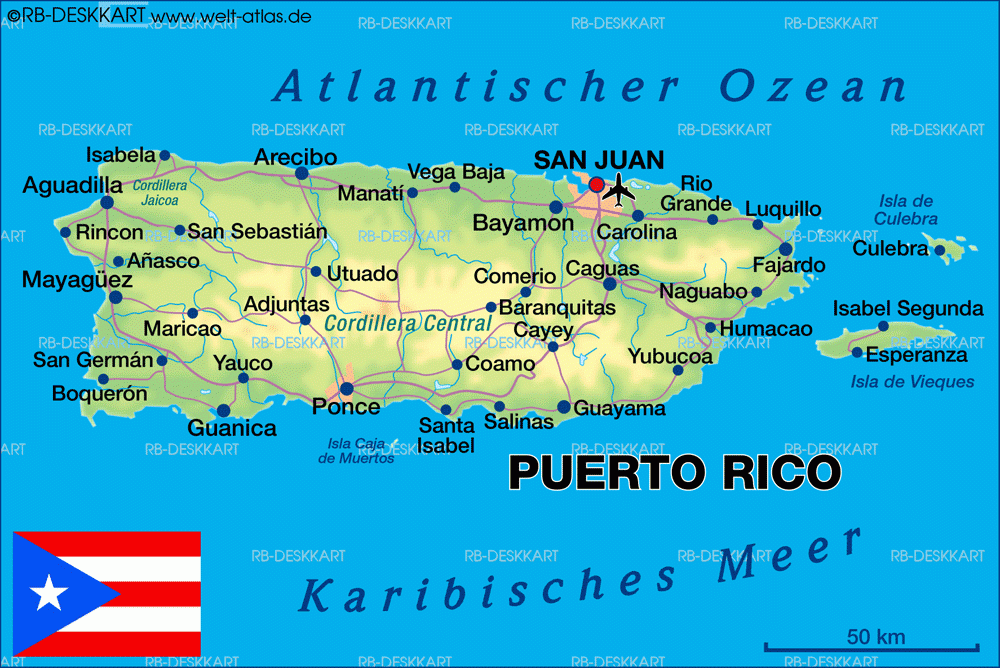 Puerto Rico Map Keywords For This Map Map Content 