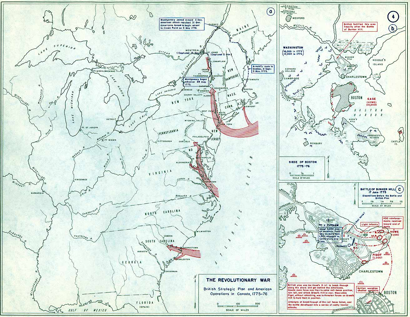 Revolutionary War Annotated Map Revolutionary War Annotated Map