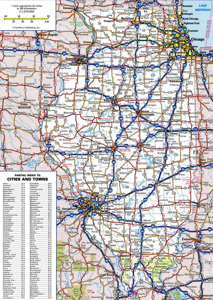 Road Map Of IllinoisFree Maps Of US Southern Illinois Road Map Of IllinoisFree Maps Of US Southern Illinois