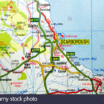Road Map Of Scarborough England Stock Photo 76010437 Alamy
