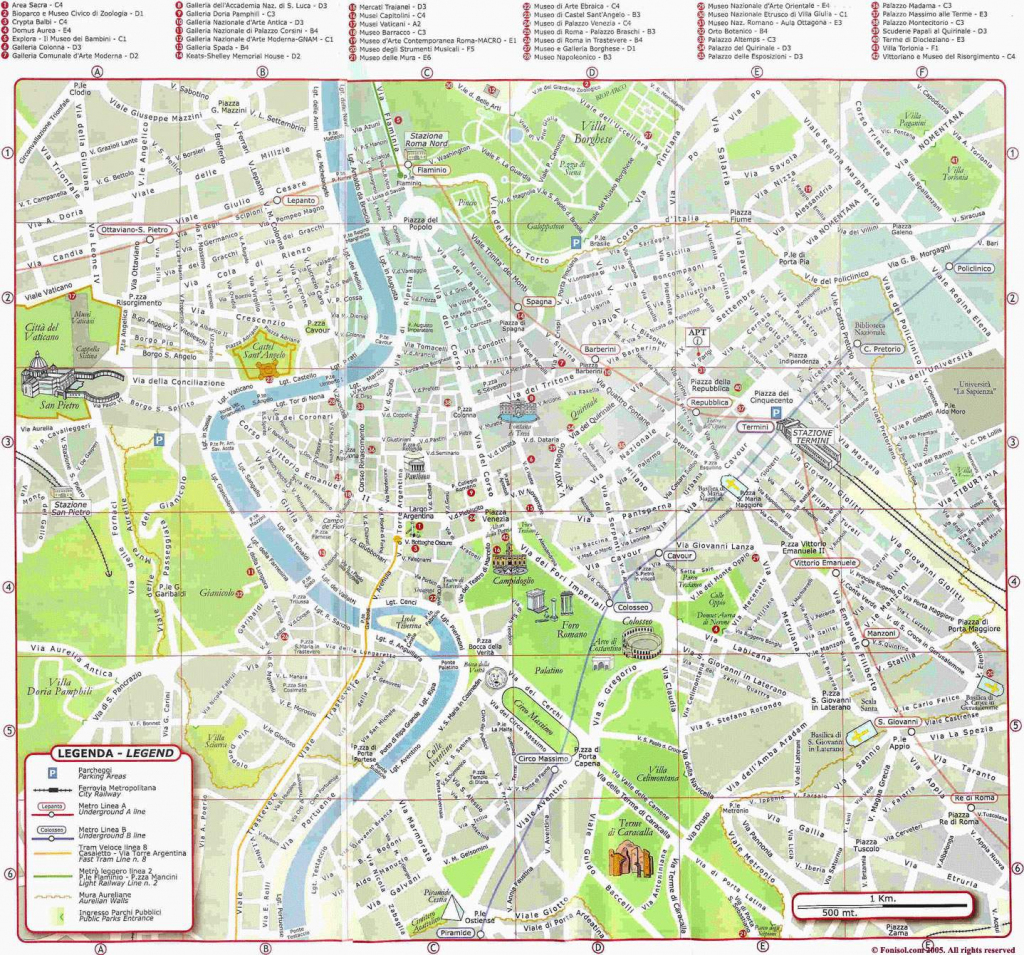 Rome Maps Italy Maps Of Rome Roma For Street Map 