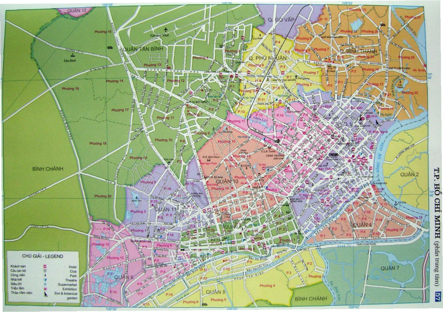 Saigon Map Tourist Map City Map And Street Map Of Ho 