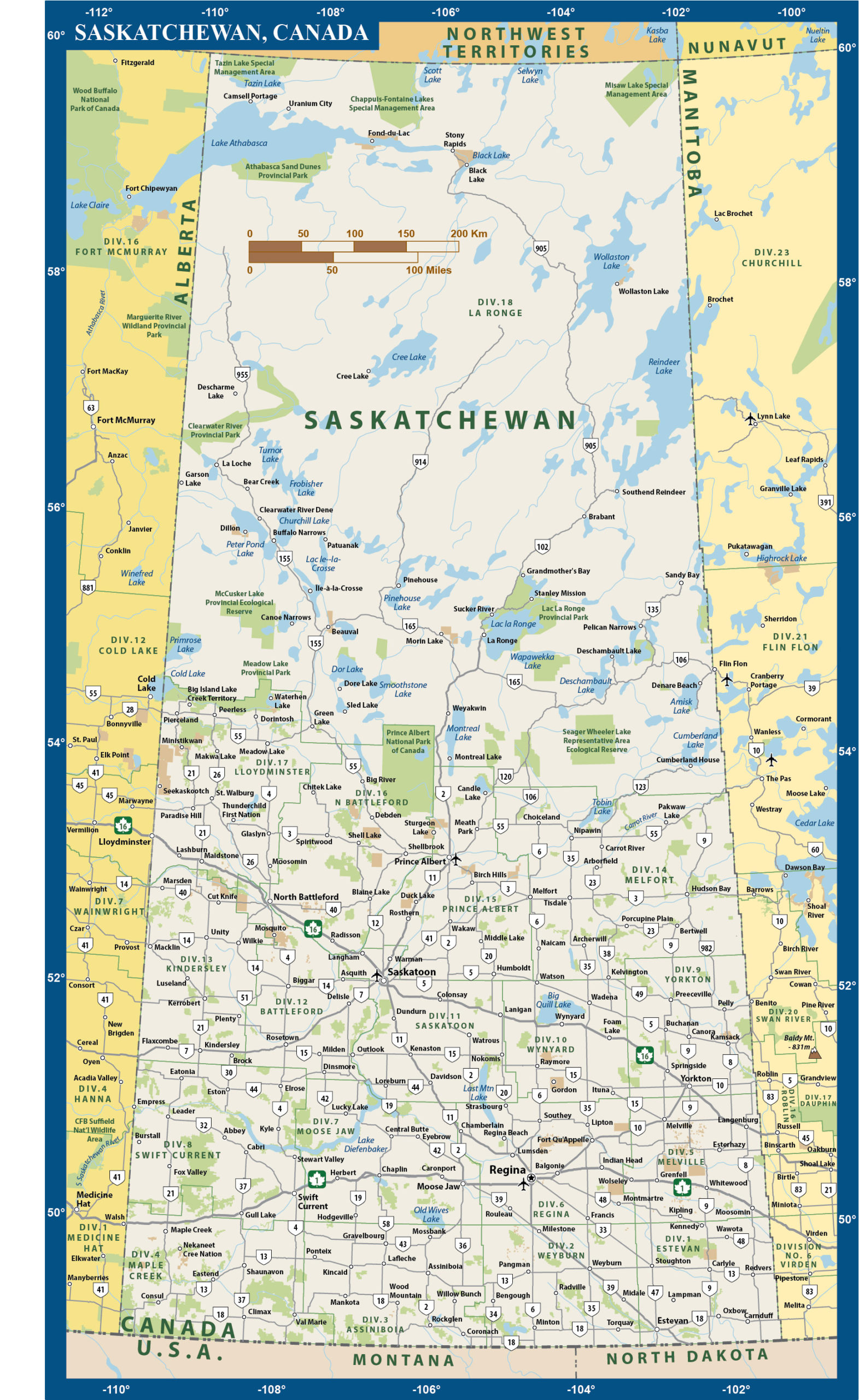 Saskatchewan Province Map Digital Creative Force