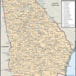 State And County Maps Of Georgia