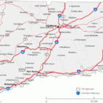 State Of Ct Map With Towns Printable Map