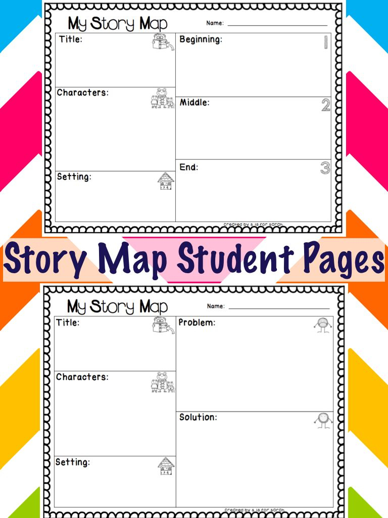 Story Map Student Pages First Grade Worksheets Student Map