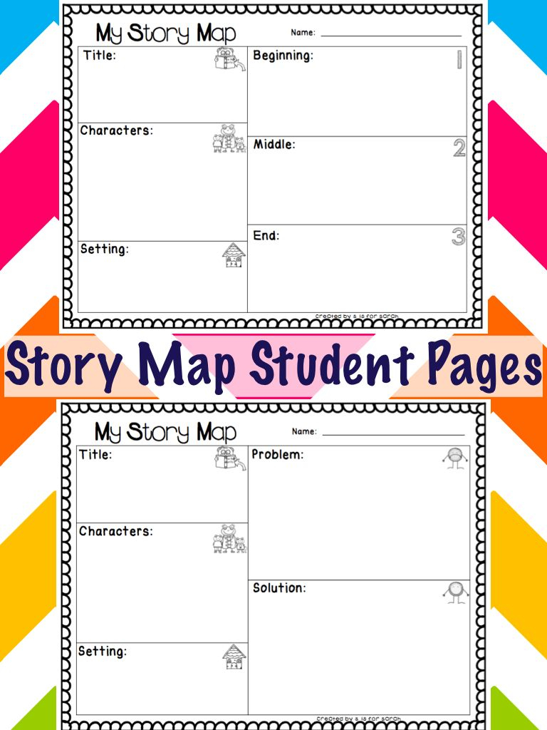 Story Map Student Pages First Grade Worksheets Student Map Story Map Student Pages First Grade Worksheets Student Map