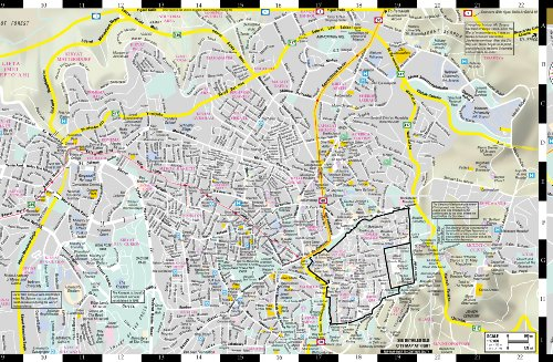 Streetwise Jerusalem Map Laminated City Center Street 