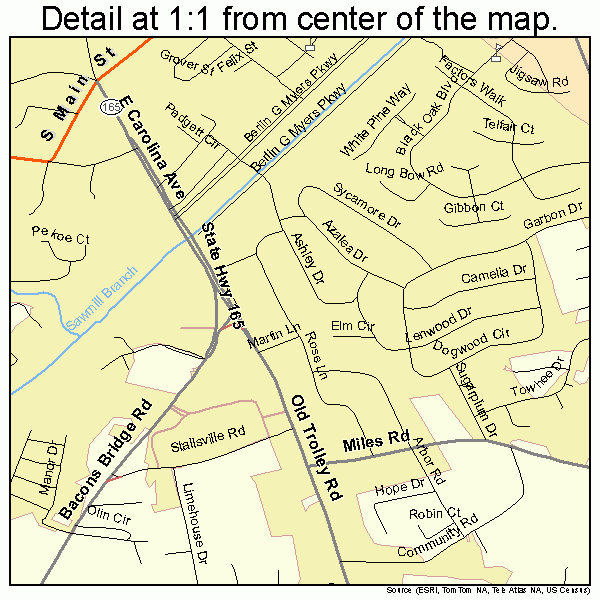 Summerville South Carolina Street Map 4570270