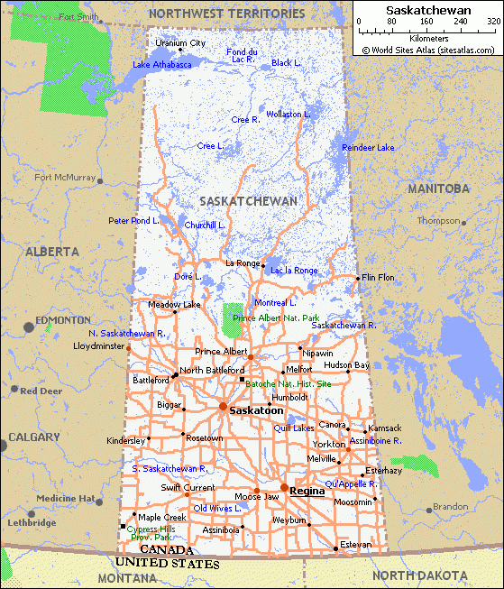Tallest Building Map Of Saskatchewan Province