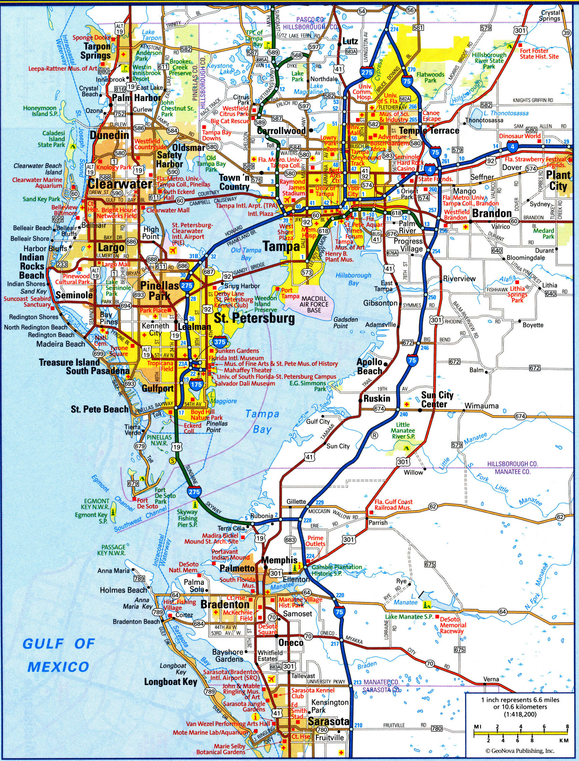 Tampa FL City Map Free Printable Detailed Map Of Tampa 