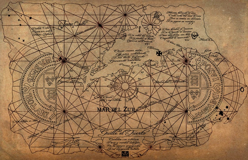 The Goonies Treasure Map Print Download Etsy The Goonies Treasure Map Print Download Etsy