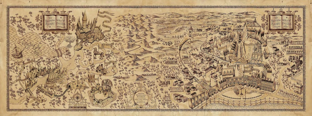 The Marauders Map Printable Free Printable Maps