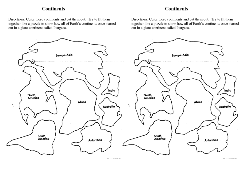 The Seven Continents World World Map Printable World 