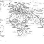 Thrilling World Map With Country Names Continets Labeled