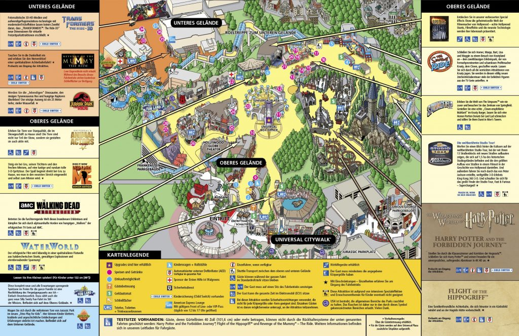 Printable Map Of Universal Studios Hollywood Printable Map of The