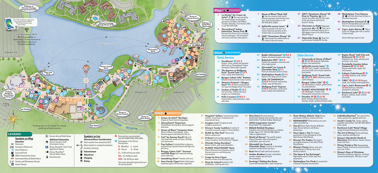 Updated Downtown Disney Guide Map Featuring Pleasure Updated Downtown Disney Guide Map Featuring Pleasure