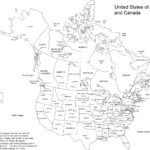 US And Canada Printable Blank Maps Royalty Free Clip