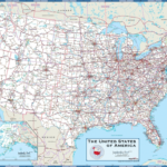 Us Highway Maps With States And Cities Printable Map