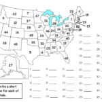 Us State Map Test Printable Map
