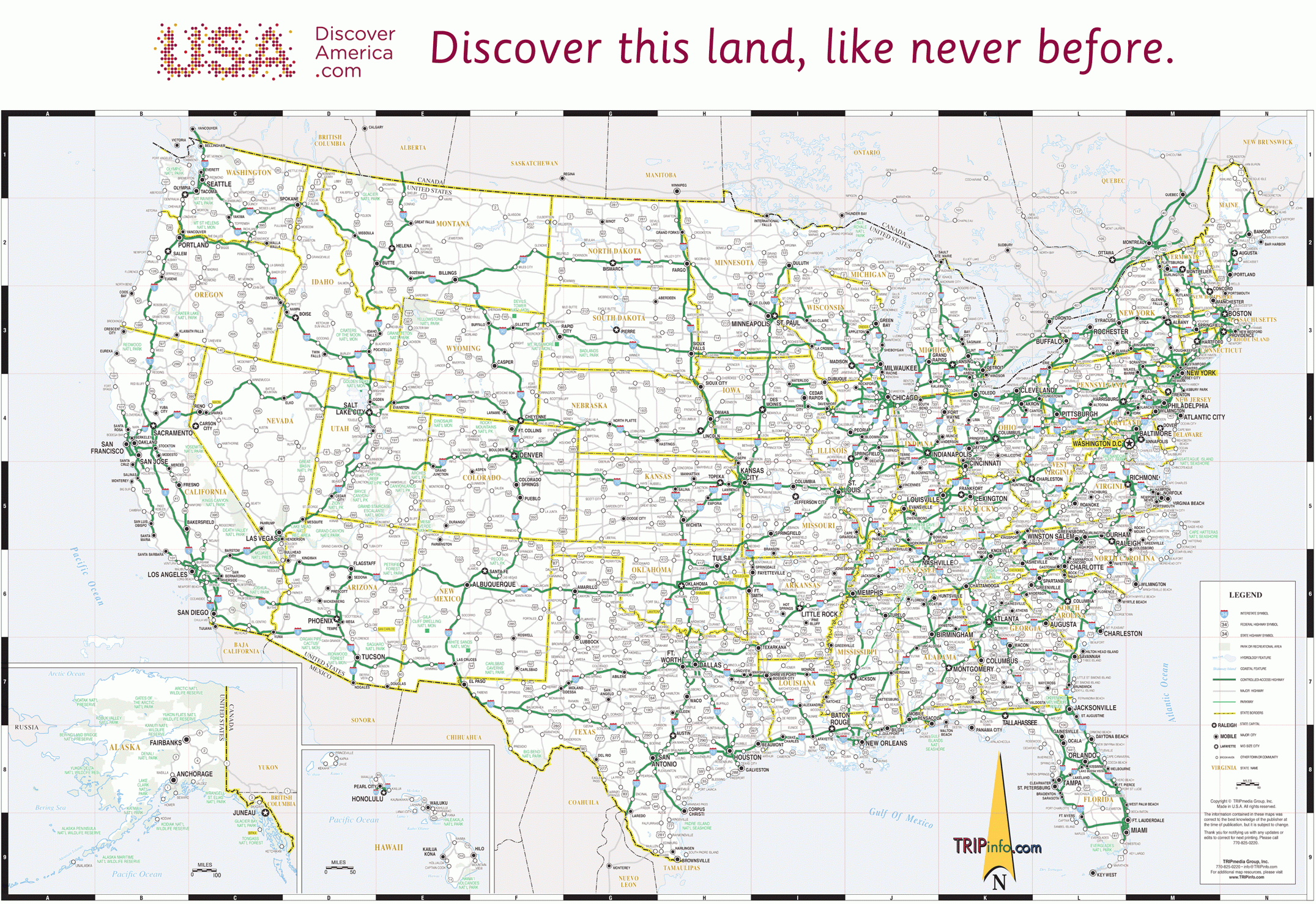 USA Road Map