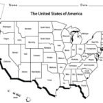 Usa States And Capitals Map Printable Map Us States And