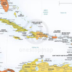 Vector Map Of Caribbean Political One Stop Map