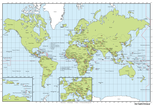 Vector World Map With Capitals Free Download Download 