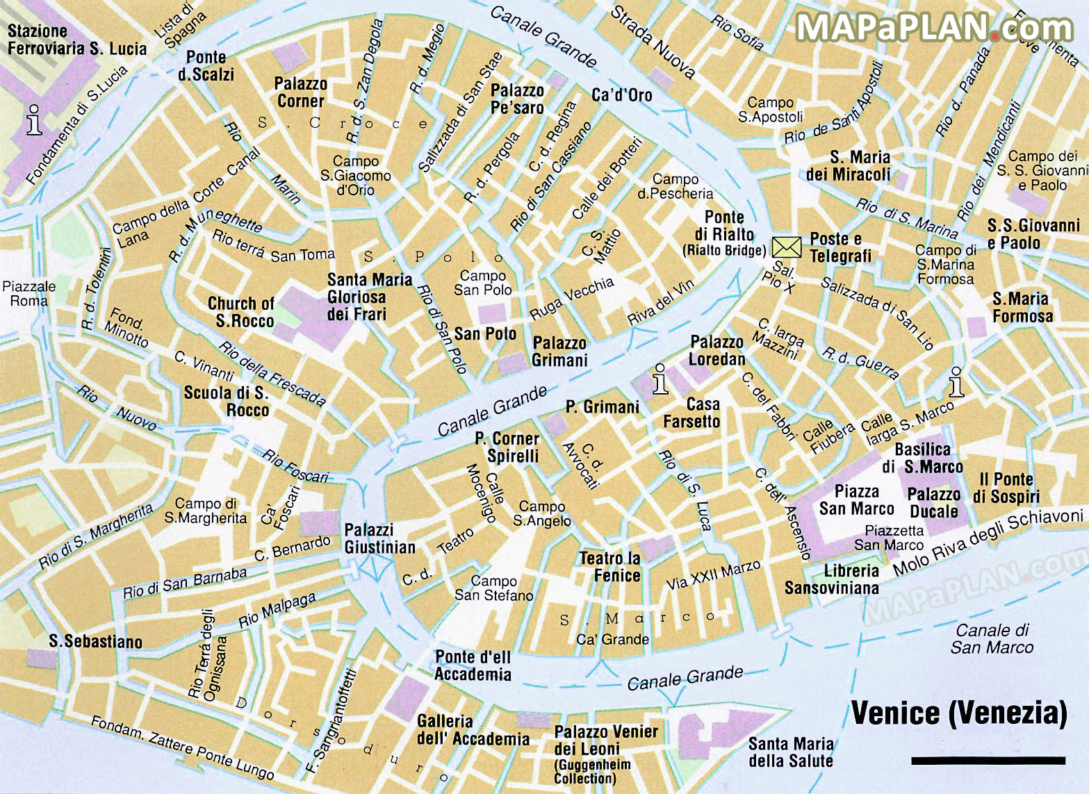 Venice Map Must Do In Two Days Great Places Marked