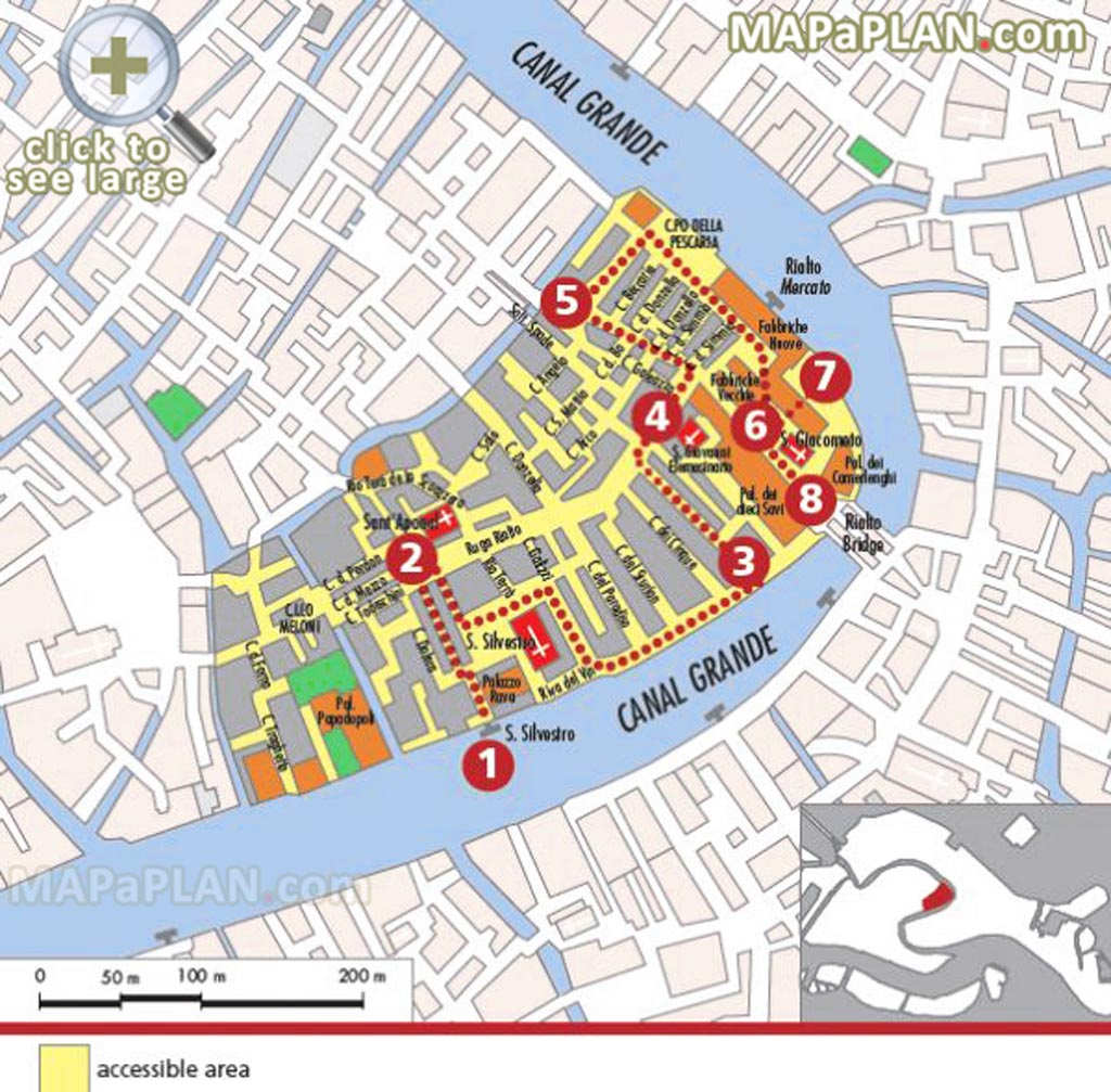 Venice Maps Top Tourist Attractions Free Printable 