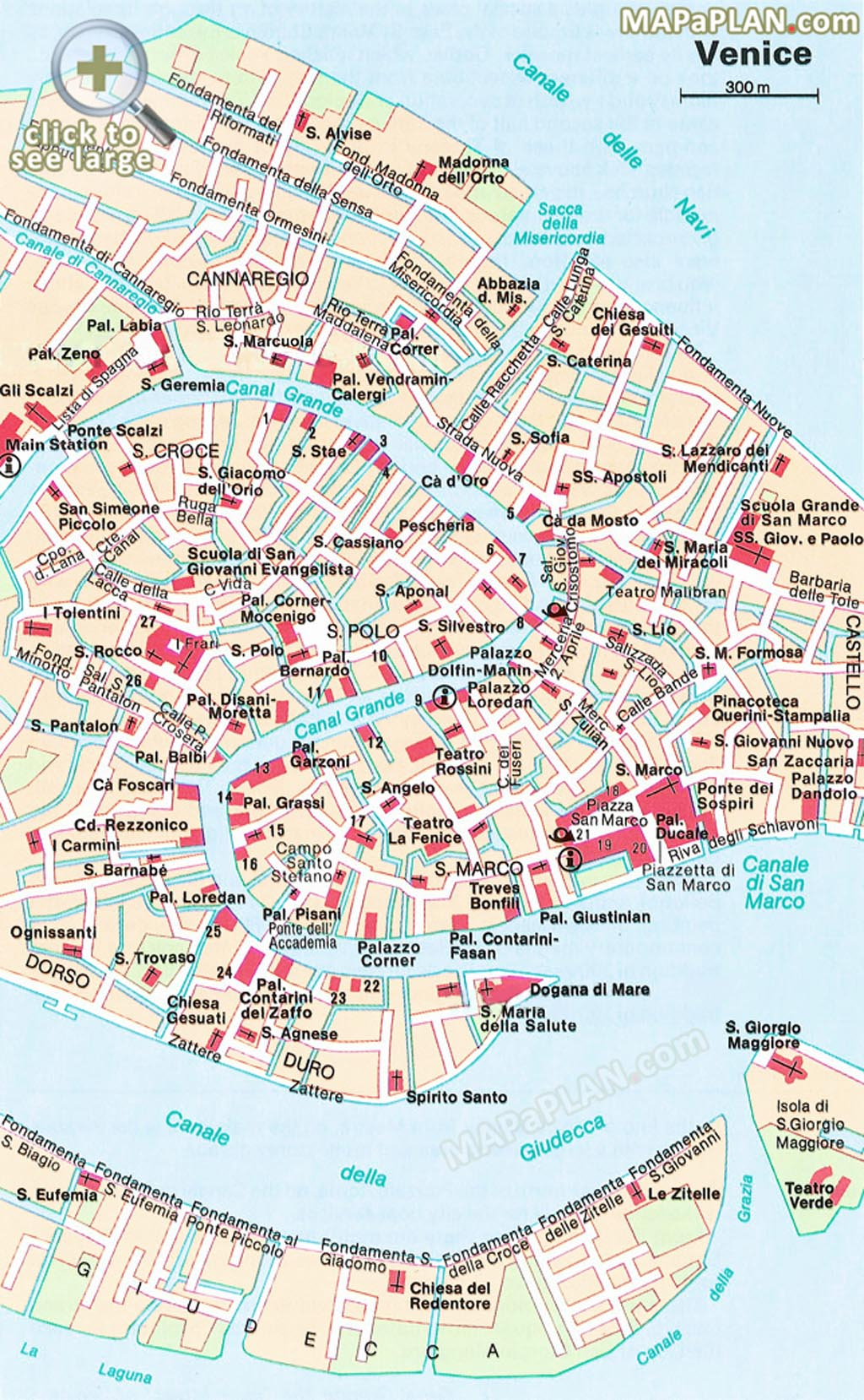 Venice Maps Top Tourist Attractions Free Printable 