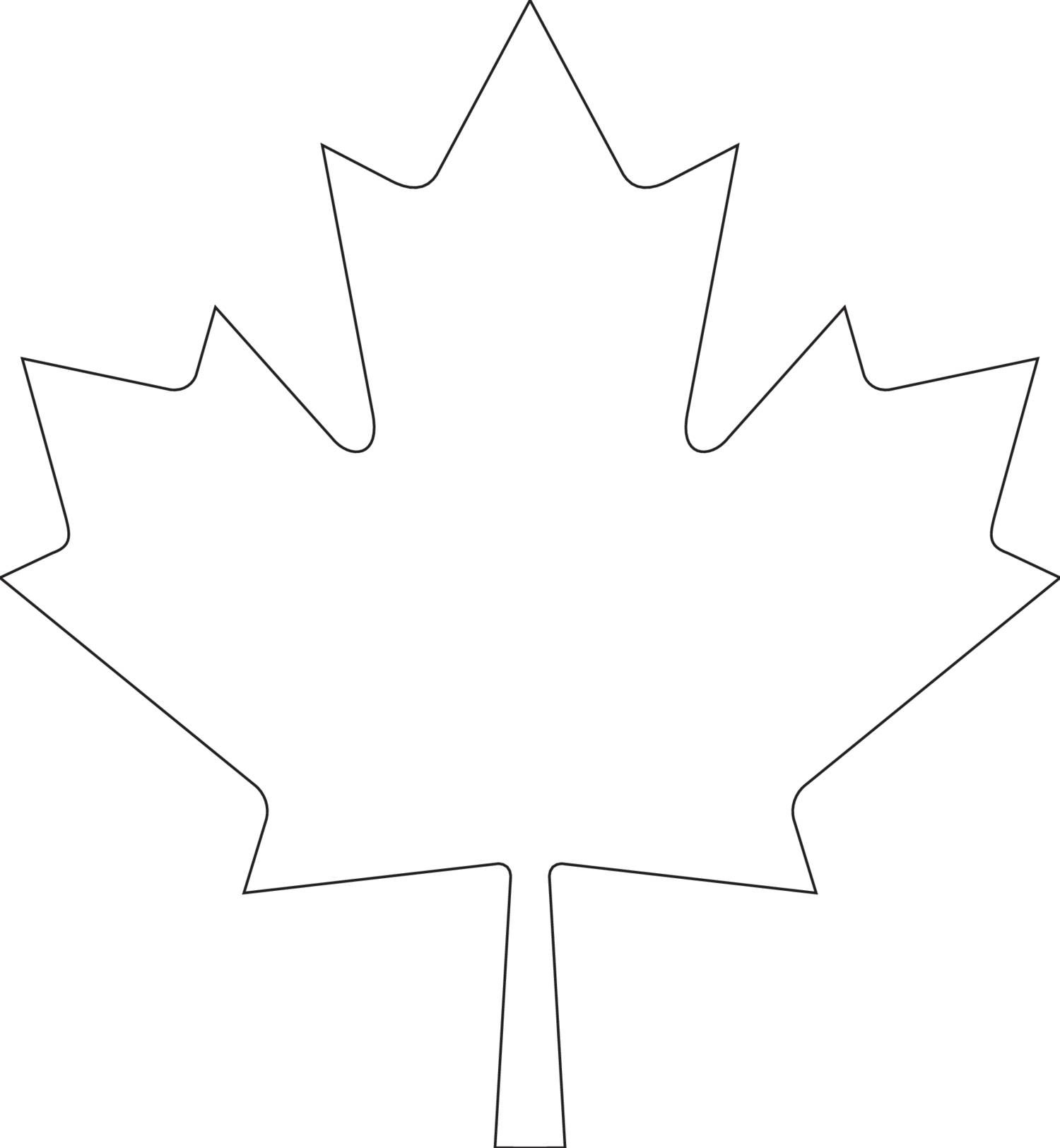 View And Download Canada Day Maple Leaf Template pdf On 